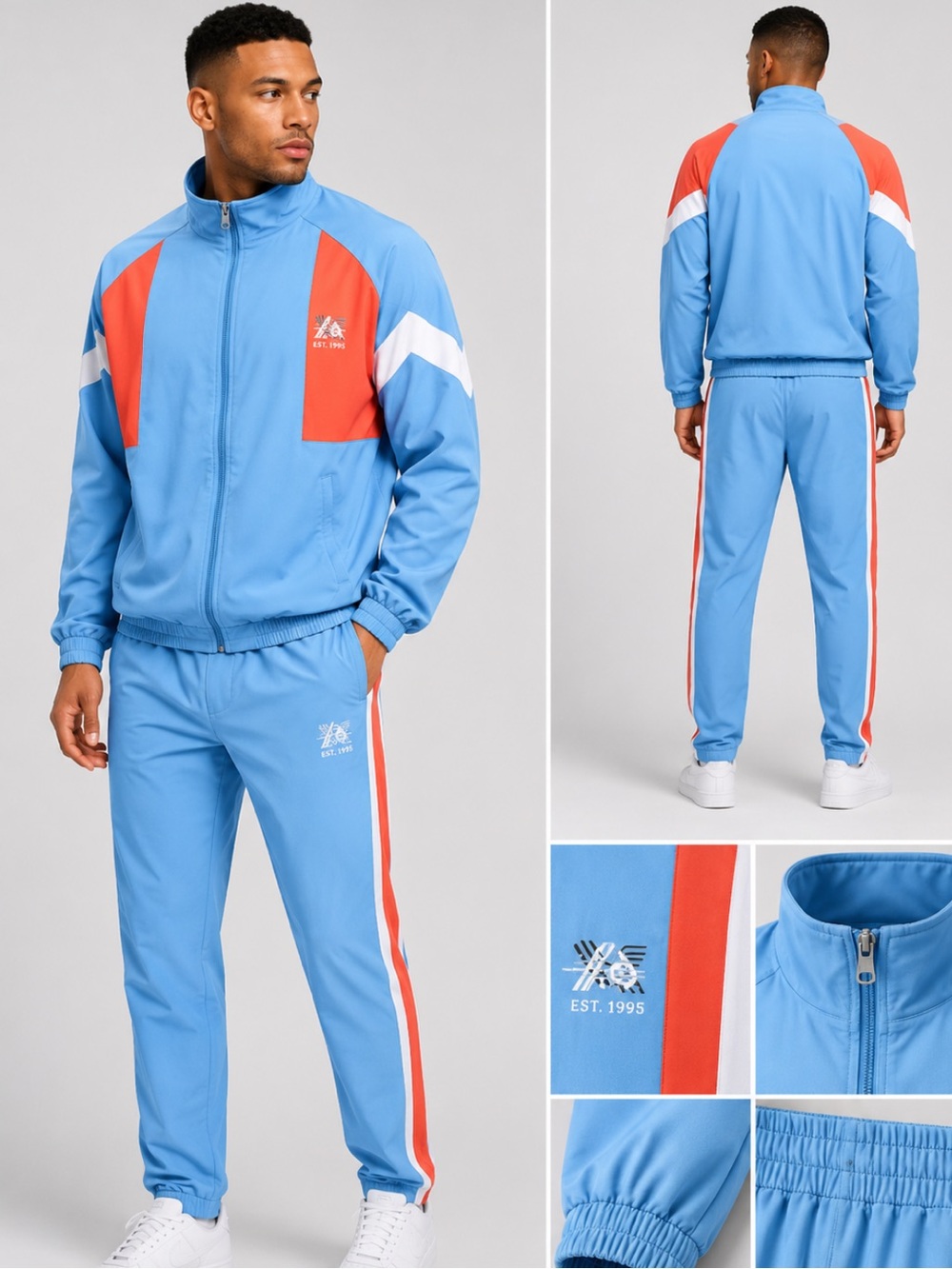 Aldi Gear Viral Blue Tracksuit Set Men’s XL Y2K Retro Sport NWT